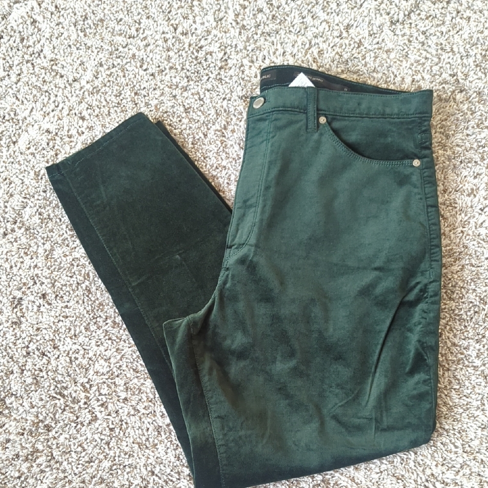 Banana Republic Green Skinny Jeans